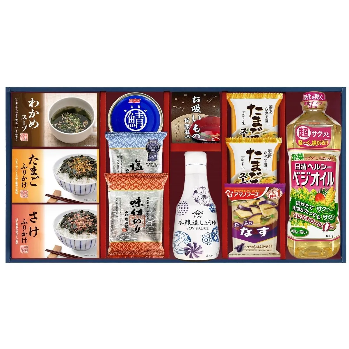 日清ヘルシーベジオイル＆ヤマサ本醸造醤油バラエティセット　ＣＧ－４０ＧＰ