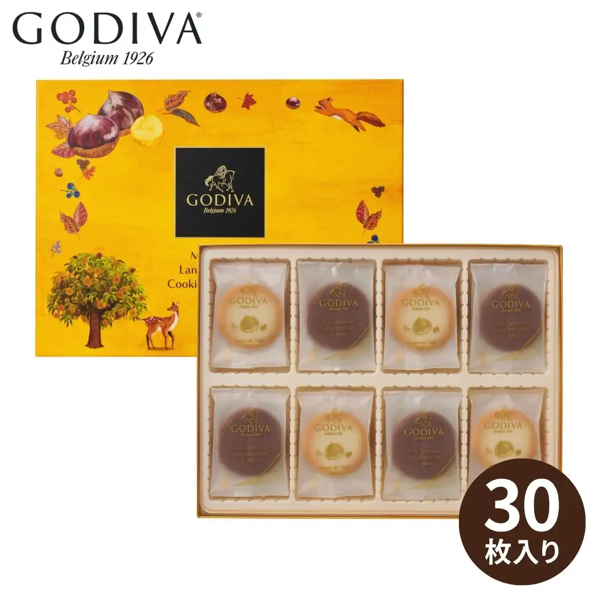 GODIVA モンブランラングドシャクッキー アソートメント 30枚入 211330(承り期間：10月29日まで)